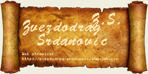 Zvezdodrag Srdanović vizit kartica